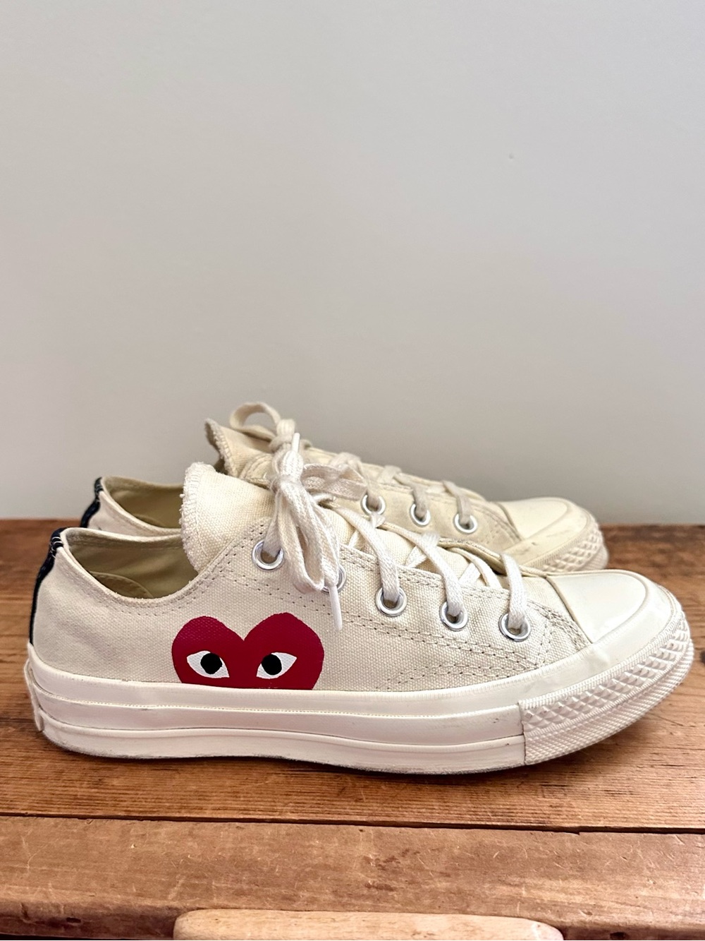Converse Chuck Taylor All Stars x CDG Comme De Garcons Play Sneakers 6 Red Heart